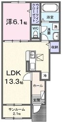 ハーレー　岡山Ⅰの物件間取画像